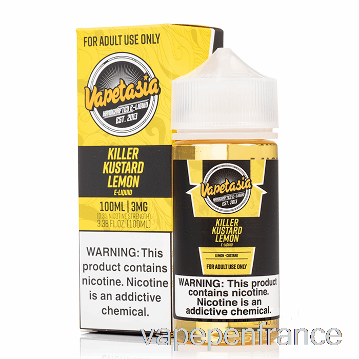 Citron Kustard Tueur - Vapetasia - Stylo Vape 100ml 0mg